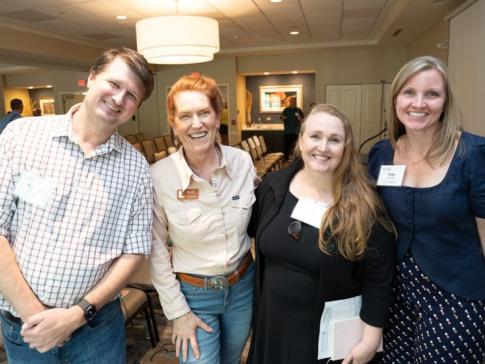 People at an event celebrating the release of Local News in the Pennsylvania Wilds.
