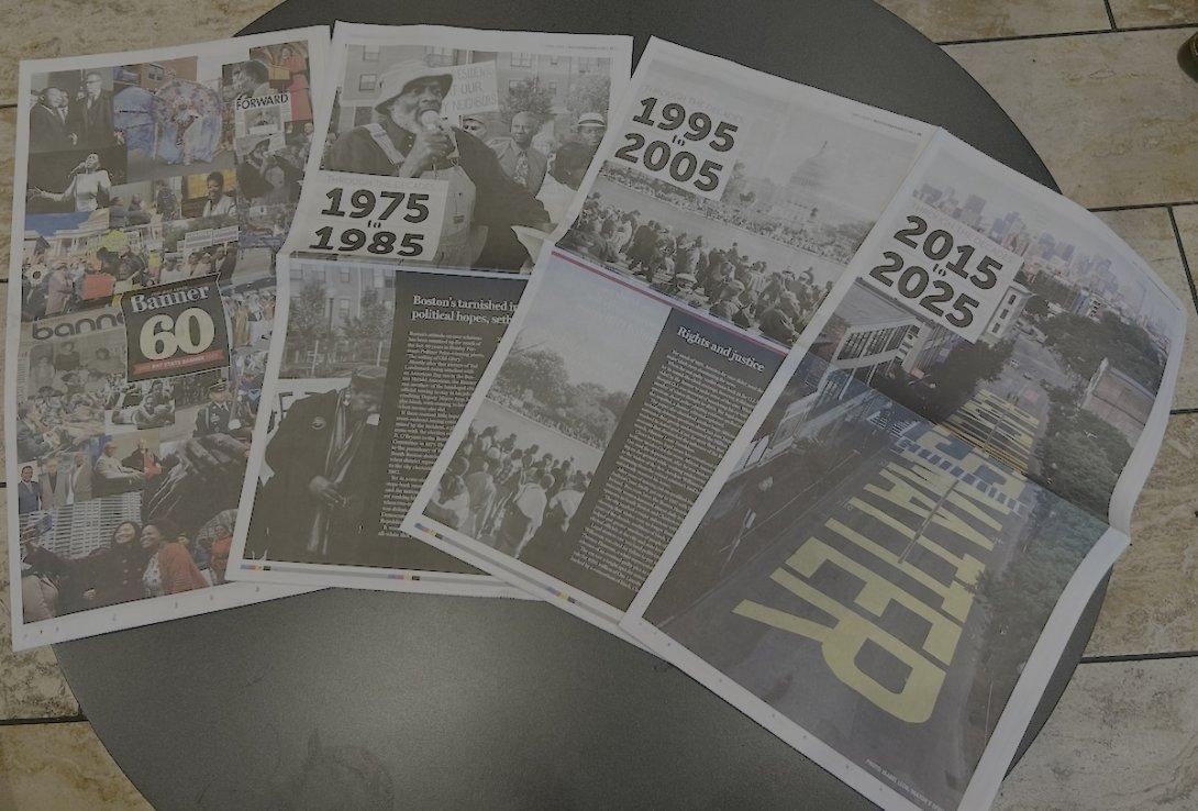 Copies of the Boston-based Bay State Banner