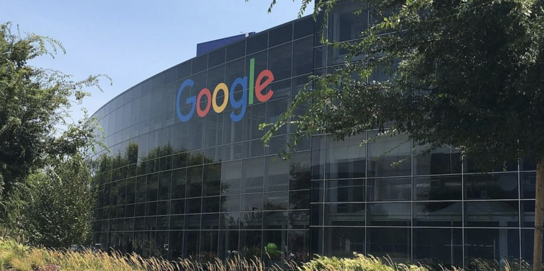 Exterior of Google headquarters in California