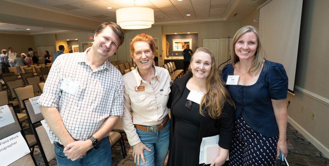 People at an event celebrating the release of Local News in the Pennsylvania Wilds.